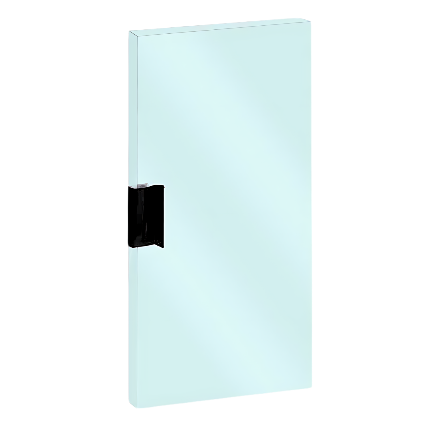 Jaladera Tipo Labio Negro Mate Rectangular Puerta Cristal