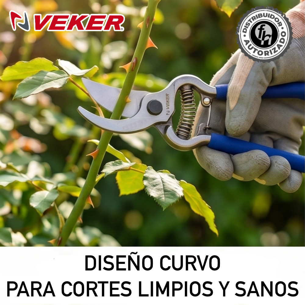 Tijera Manual Acero Forjada de Poda 8in Jardin Veker 12624