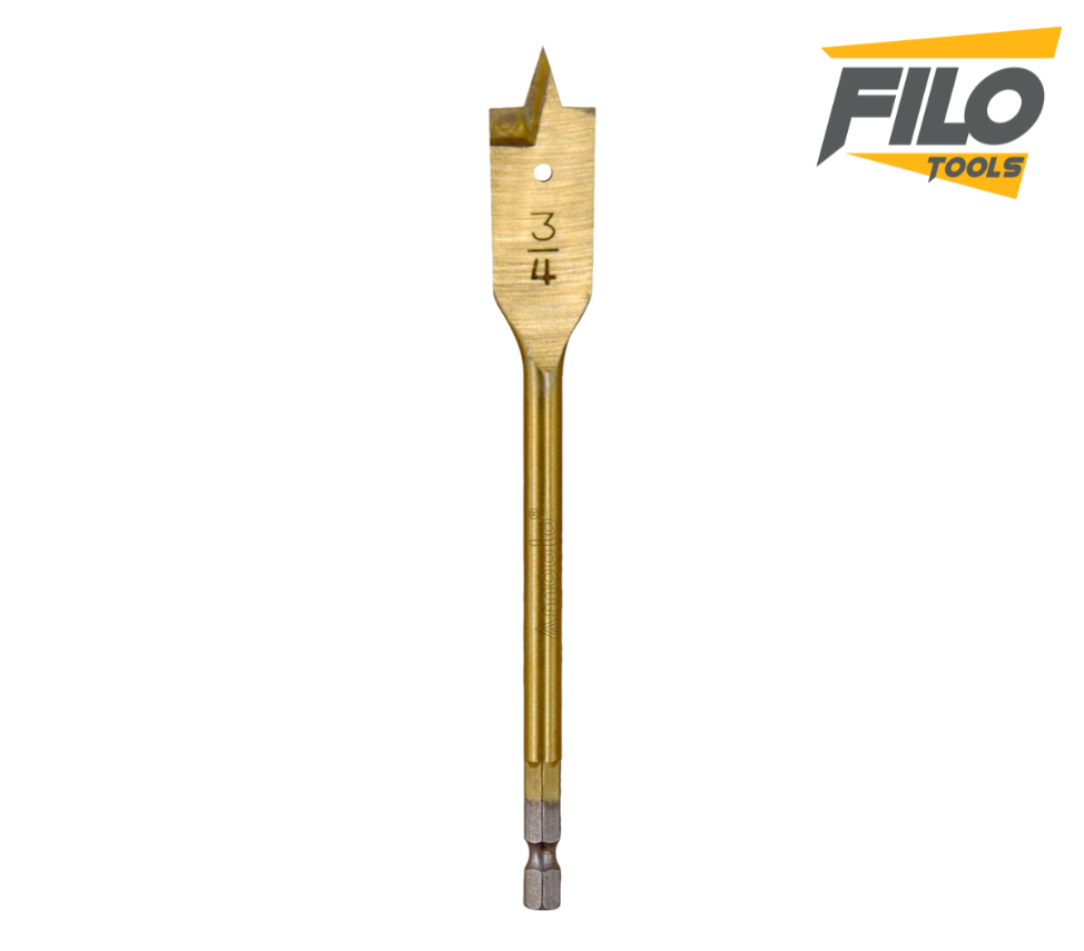 Broca Manita Paleta Plana 3/4" Titanio Filo Tools
