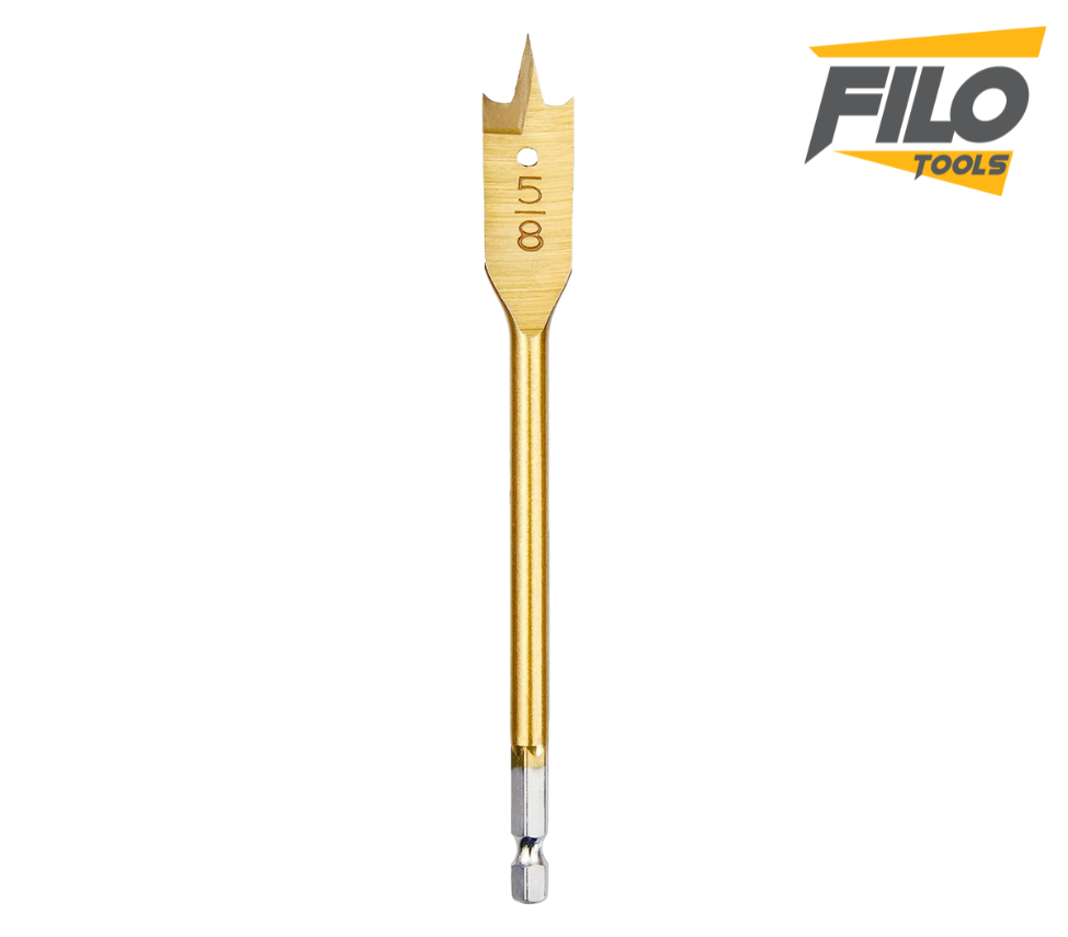 Broca Manita Paleta Plana 5/8" Titanio Filo Tools