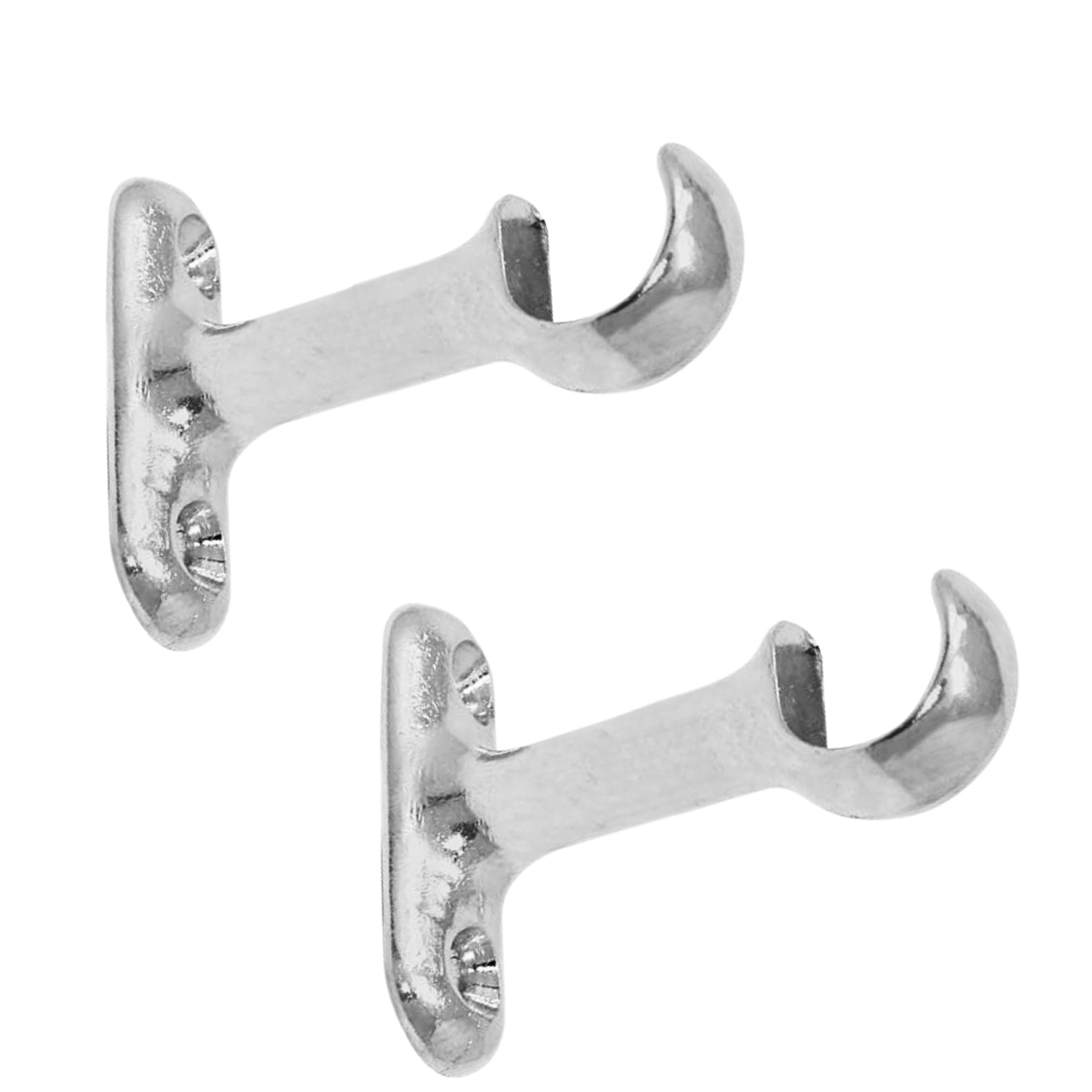 Soporte Central Cortinero Corto Sencillo Tubo Redondo 1/2"