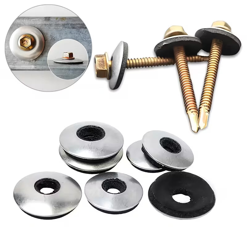Arandela Rondana de Neopreno para Tornillo de Cabeza Hexagonal 1/4"x16 mm