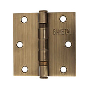 Bisagra Arquitectónica Bimetal 3x3" Latón Antiguo 10 Piezas