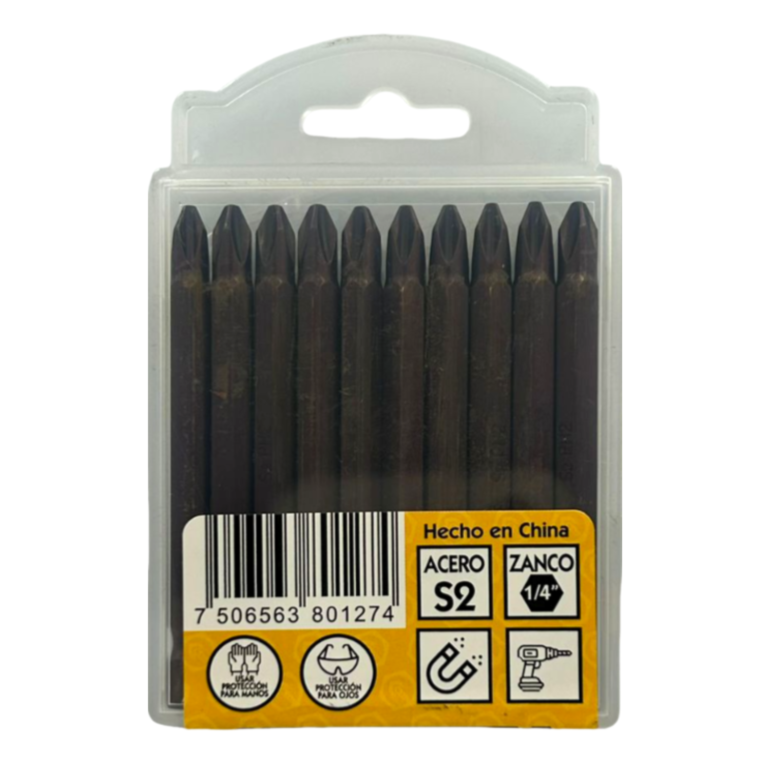 Puntas Tipo Phillips Cobre Ph2 Sencillas 3" 10 Piezas