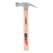 Martillo Pulido 16oz (454 gr) Uña Curva Mango Madera Veker 12310